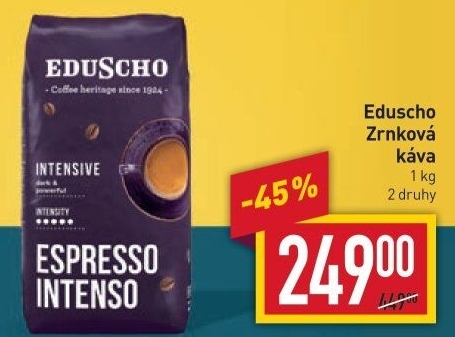 Zrnkové kávy Eduscho