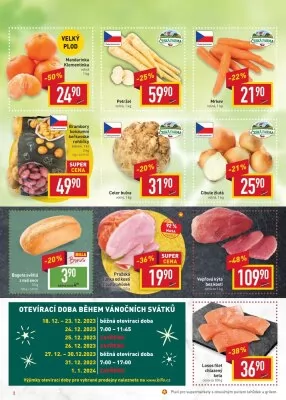 akční leták BILLA 18.12.2023-24.12.2023