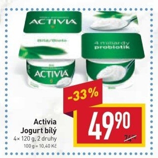 Bílý jogurt Activia Danone