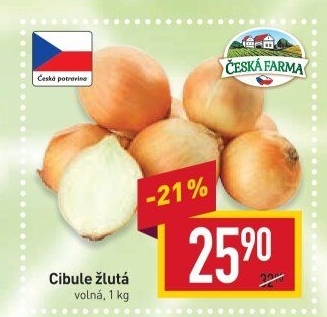 Cibule žlutá Česká Farma