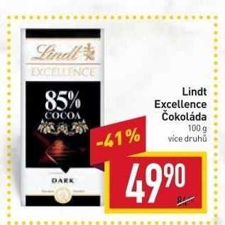 Čokoláda Excellence Lindt