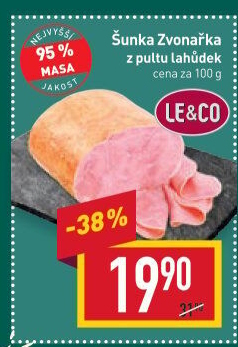 Šunka Zvonařka nejvyšší jakosti LE&amp