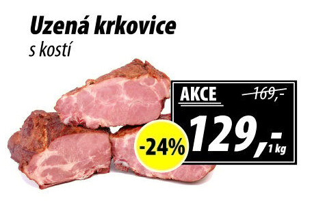 Uzená krkovice s kostí