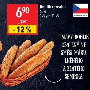 Cereální rohlík