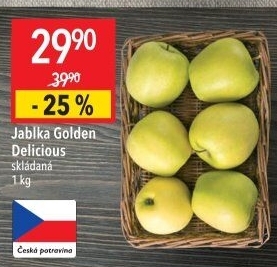 Jablka Golden Delicious