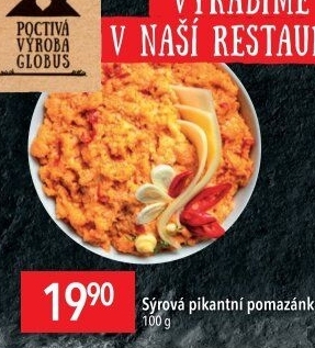 Pikantní sýrová pomazánka Globus