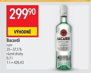 Rum Carta Blanca Bacardi