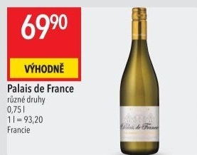 Víno Chardonnay Palais de France
