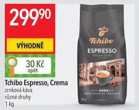 Zrnková káva Tchibo Espresso Milano style