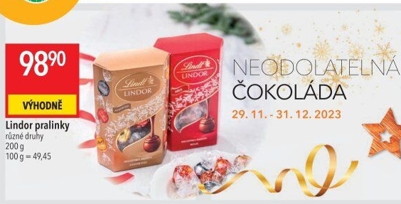 Bonboniéra Pralinky Lindor Lindt