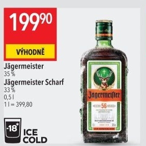 Bylinný likér Jägermeister