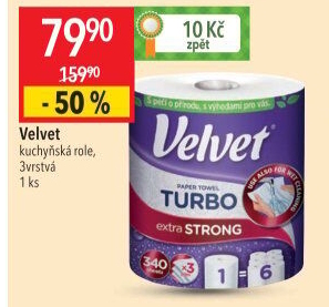 Kuchyňské utěrky 3vrstvé Turbo Velvet