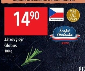Paštika játrový sýr Globus