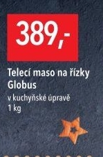 Telecí maso na řízky Globus