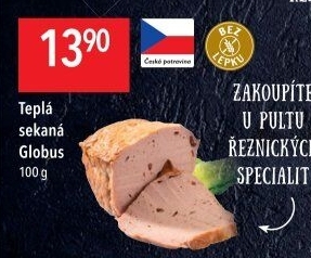 Teplá sekaná Globus