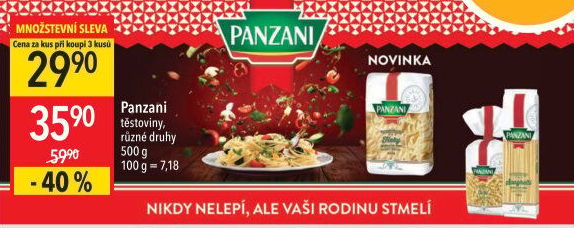 Těstoviny Panzani