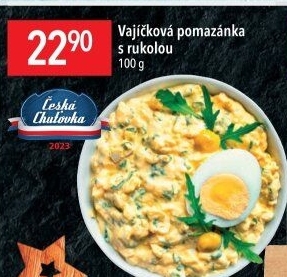 Vajíčková pomazánka s rukolou Globus