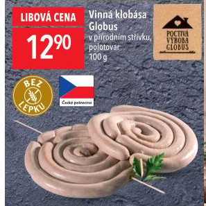 Vinná klobása Globus