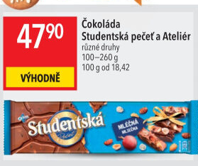Čokoláda Studentská pečeť Orion