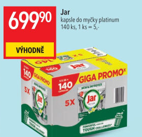 Kapsle do myčky Platinum Jar