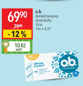 Tampony ProComfort O.B.