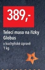 Telecí maso na řízky Globus