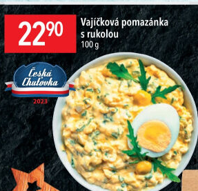 Vajíčková pomazánka s rukolou Globus