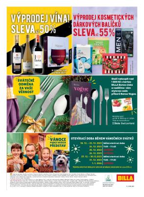 akční leták BILLA 18.12.2023-24.12.2023