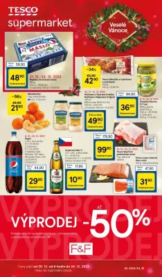 akční leták Tesco 20.12.2023-24.12.2023