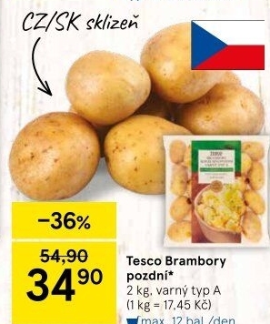 Brambory konzumní pozdní Tesco