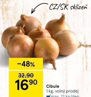 Cibule kuchyňská žlutá