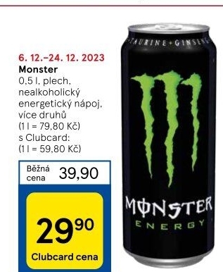Energetický nápoj Monster Energy