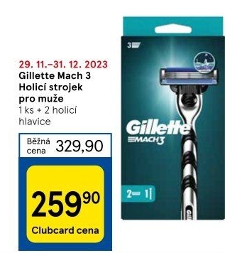 Holicí strojek pánský Gillette Mach 3