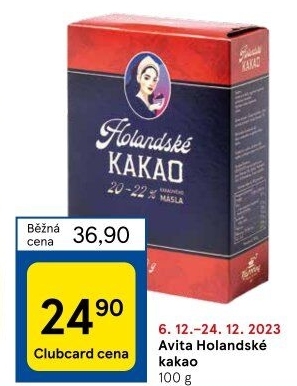 Kakao holandské Avita