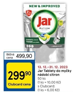 Kapsle do myčky Jar