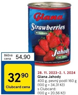 Kompot jahody Giana