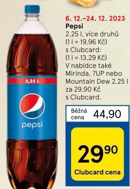 Limonáda Pepsi