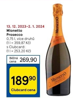 Prosecco Mionetto