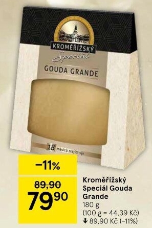Sýr Gouda Grande Kroměřížský speciál