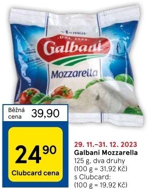Sýr Mozzarella Galbani