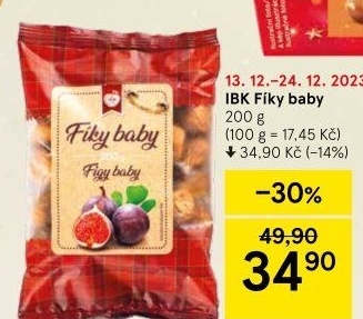 Baby fíky sušené IBK trade