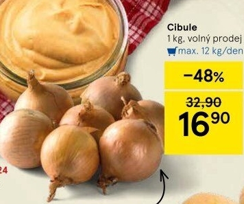 Cibule kuchyňská žlutá