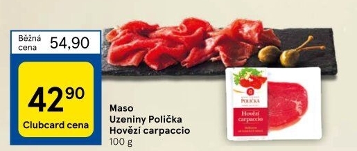 Hovězí Carpaccio Maso uzeniny Polička