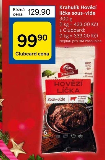 Hovězí líčka Sous vide Krahulík