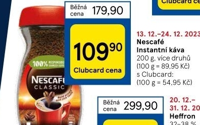 Instantní kávy Nescafé