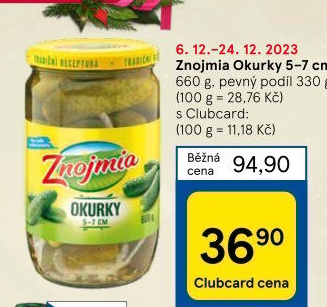 Okurky Znojmia