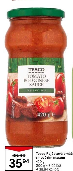 Rajčatová omáčka Tesco