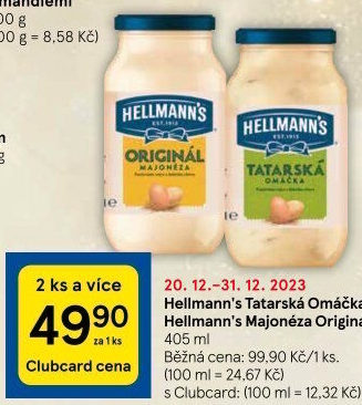 Tatarská omáčka Hellmann'