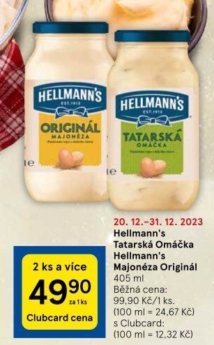 Tatarská omáčka Hellmann'