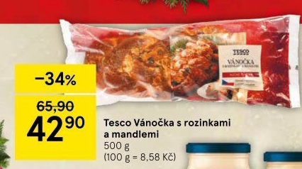 Vánočka Tesco